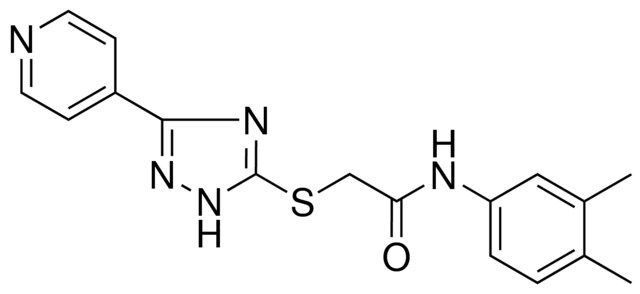 N-(3,4-DIMETHYL-PH)-2-(5-PYRIDIN-4-YL-2H-(1,2,4)TRIAZOL-3-YLSULFANYL)-ACETAMIDE