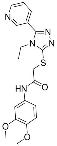 N-(3,4-DIMETHOXYPHENYL)-2-{[4-ETHYL-5-(3-PYRIDINYL)-4H-1,2,4-TRIAZOL-3-YL]SULFANYL}ACETAMIDE