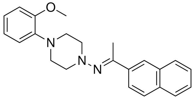 N-(4-(2-METHOXYPHENYL)-1-PIPERAZINYL)-N-(1-(2-NAPHTHYL)ETHYLIDENE)AMINE