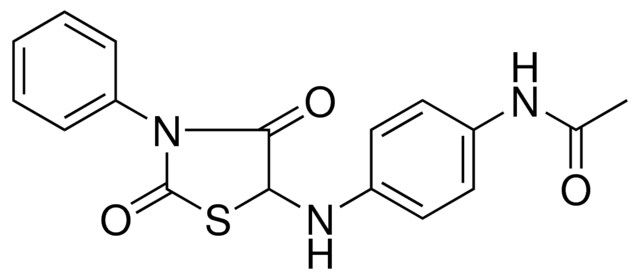 N-(4-(2,4-DIOXO-3-PHENYL-THIAZOLIDIN-5-YLAMINO)-PHENYL)-ACETAMIDE