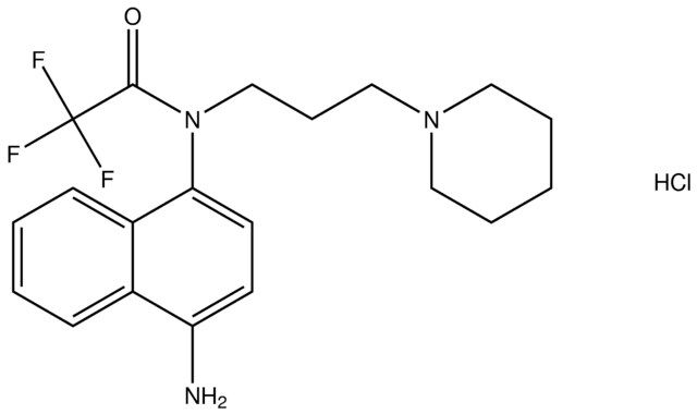 N-(4-amino-1-naphthyl)-2,2,2-trifluoro-N-[3-(1-piperidinyl)propyl]acetamide hydrochloride