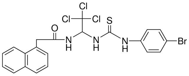 N-(1-(3-(4-BR-PH)-THIOUREIDO)-2,2,2-TRICHLORO-ETHYL)-2-NAPHTHALEN-1-YL-ACETAMIDE