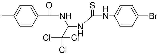 N-(1-(3-(4-BROMO-PHENYL)-THIOUREIDO)-2,2,2-TRICHLORO-ETHYL)-4-METHYL-BENZAMIDE