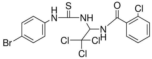 N-(1-(3-(4-BROMO-PHENYL)-THIOUREIDO)-2,2,2-TRICHLORO-ETHYL)-2-CHLORO-BENZAMIDE