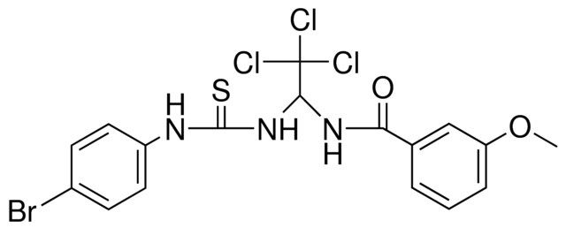 N-(1-(3-(4-BROMO-PHENYL)-THIOUREIDO)-2,2,2-TRICHLORO-ETHYL)-3-METHOXY-BENZAMIDE