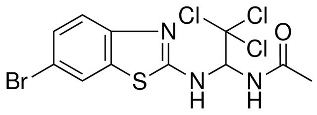 N-(1-(6-BROMO-BENZOTHIAZOL-2-YLAMINO)-2,2,2-TRICHLORO-ETHYL)-ACETAMIDE