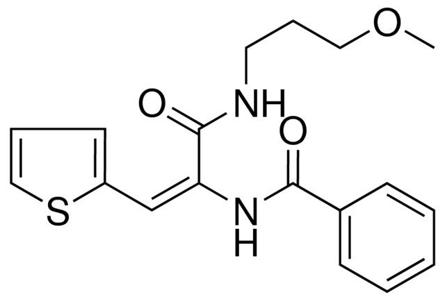 N-(1-(3-METHOXY-PROPYLCARBAMOYL)-2-THIOPHEN-2-YL-VINYL)-BENZAMIDE