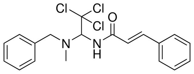 N-(1-(BENZYL-METHYL-AMINO)-2,2,2-TRICHLORO-ETHYL)-3-PHENYL-ACRYLAMIDE