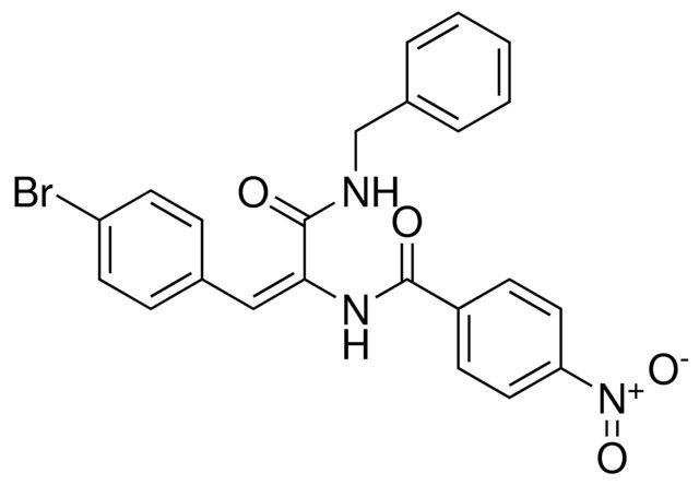 N-(1-BENZYLCARBAMOYL-2-(4-BROMO-PHENYL)-VINYL)-4-NITRO-BENZAMIDE