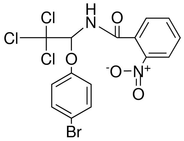 N-(1-(4-BROMO-PHENOXY)-2,2,2-TRICHLORO-ETHYL)-2-NITRO-BENZAMIDE