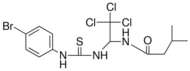 N-(1-(3-(4-BROMO-PHENYL)-THIOUREIDO)-2,2,2-TRICHLORO-ETHYL)-3-METHYL-BUTYRAMIDE