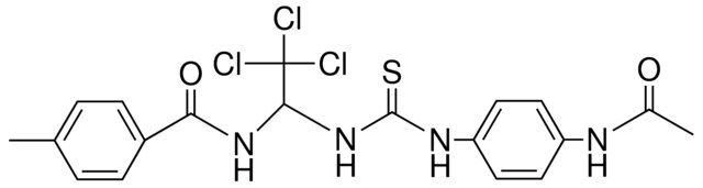 N-(1-(3-(4-ACETYLAMINO-PH)-THIOUREIDO)-2,2,2-TRICHLORO-ETHYL)-4-METHYL-BENZAMIDE