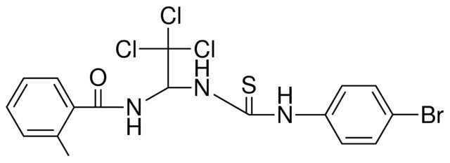 N-(1-(3-(4-BROMO-PHENYL)-THIOUREIDO)-2,2,2-TRICHLORO-ETHYL)-2-METHYL-BENZAMIDE