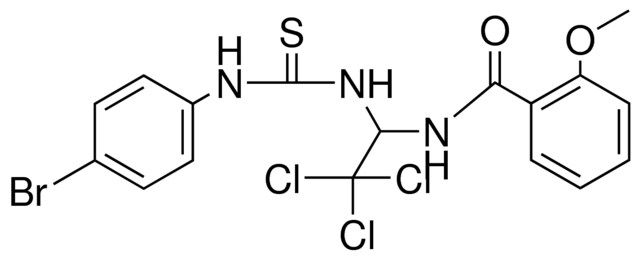 N-(1-(3-(4-BROMO-PHENYL)-THIOUREIDO)-2,2,2-TRICHLORO-ETHYL)-2-METHOXY-BENZAMIDE