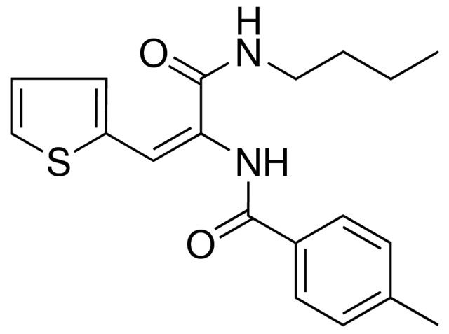 N-(1-BUTYLCARBAMOYL-2-THIOPHEN-2-YL-VINYL)-4-METHYL-BENZAMIDE