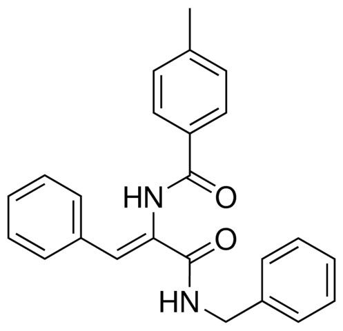 N-(1-BENZYLCARBAMOYL-2-PHENYL-VINYL)-4-METHYL-BENZAMIDE