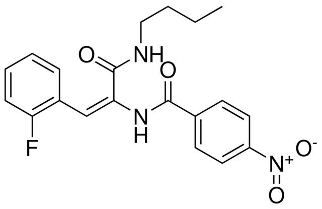 N-(1-BUTYLCARBAMOYL-2-(2-FLUORO-PHENYL)-VINYL)-4-NITRO-BENZAMIDE