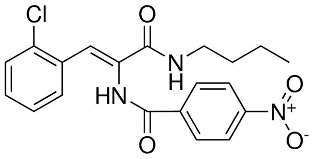 N-(1-BUTYLCARBAMOYL-2-(2-CHLORO-PHENYL)-VINYL)-4-NITRO-BENZAMIDE