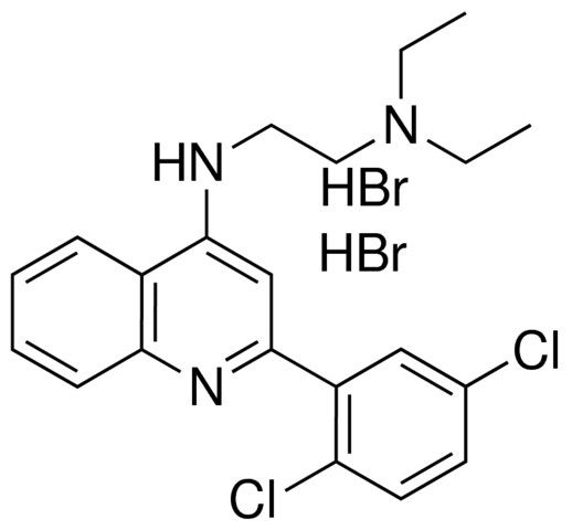 N-(2-(2,5-DICHLORO-PHENYL)QUINOLIN-4-YL)-N',N'-DIETHYL-ETHANE-1,2-DIAMINE, 2 HBR