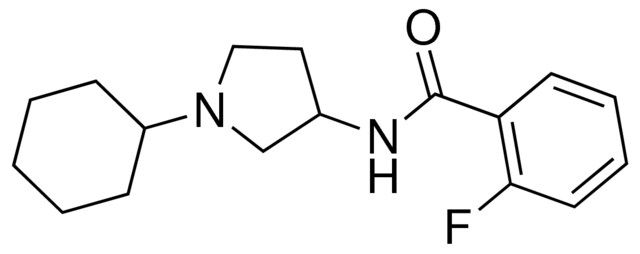 N-(1-cyclohexyl-3-pyrrolidinyl)-2-fluorobenzamide