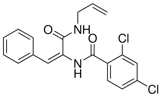 N-(1-ALLYLCARBAMOYL-2-PHENYL-VINYL)-2,4-DICHLORO-BENZAMIDE