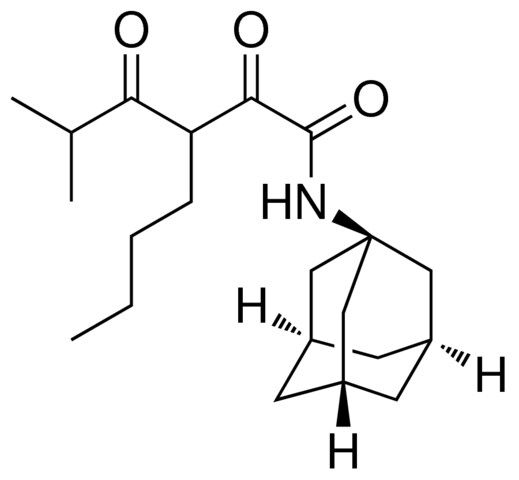 N-(1-ADAMANTYL)-3-ISOBUTYRYL-2-OXOHEPTANAMIDE