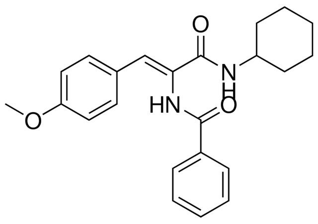 N-(1-CYCLOHEXYLCARBAMOYL-2-(4-METHOXY-PHENYL)-VINYL)-BENZAMIDE