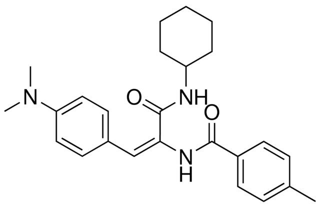 N-(1-CYCLOHEXYLCARBAMOYL-2-(4-DIMETHYLAMINO-PHENYL)-VINYL)-4-METHYL-BENZAMIDE