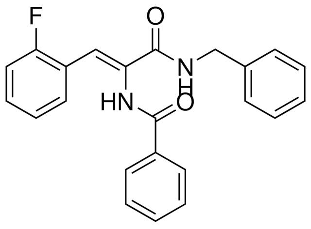 N-(1-BENZYLCARBAMOYL-2-(2-FLUORO-PHENYL)-VINYL)-BENZAMIDE