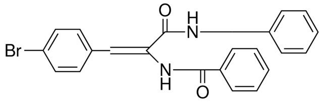 N-(1-BENZYLCARBAMOYL-2-(4-BROMO-PHENYL)-VINYL)-BENZAMIDE