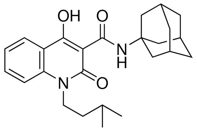 N-(1-ADAMANTYL)-4-HYDROXY-1-ISOPENTYL-2-OXO-1,2-DIHYDRO-3-QUINOLINECARBOXAMIDE