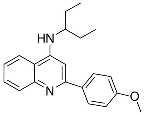 N-(1-ETHYLPROPYL)-2-(4-METHOXYPHENYL)-4-QUINOLINAMINE