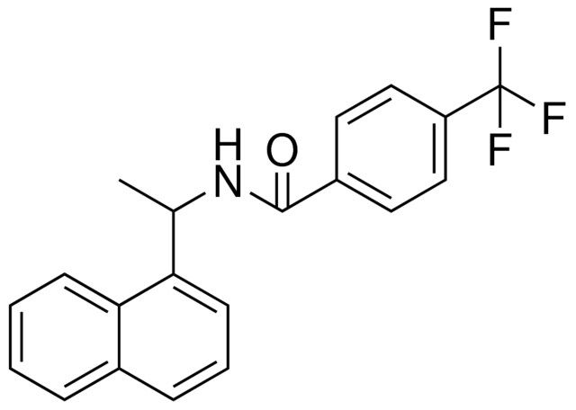 N-(1-NAPHTHALEN-1-YL-ETHYL)-4-TRIFLUOROMETHYL-BENZAMIDE