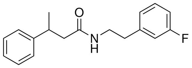 N-(2-(3-FLUORO-PHENYL)-ETHYL)-3-PHENYL-BUTYRAMIDE