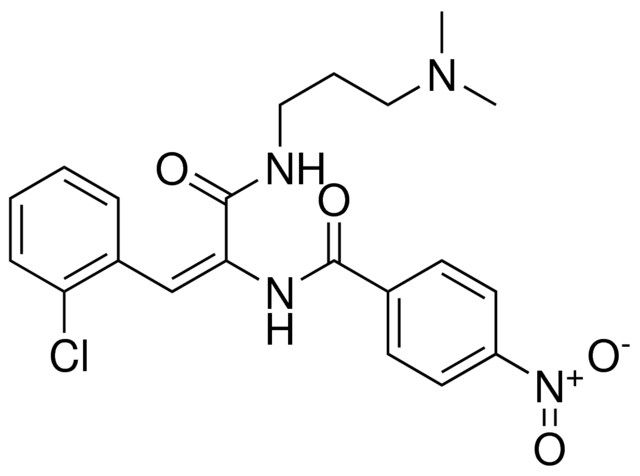 N-(2-(2-CL-PHENYL)-1-(3-DIMETHYLAMINO-PROPYLCARBAMOYL)-VINYL)-4-NITRO-BENZAMIDE