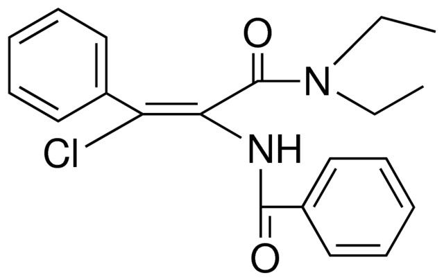 N-(2-CHLORO-1-DIETHYLCARBAMOYL-2-PHENYL-VINYL)-BENZAMIDE