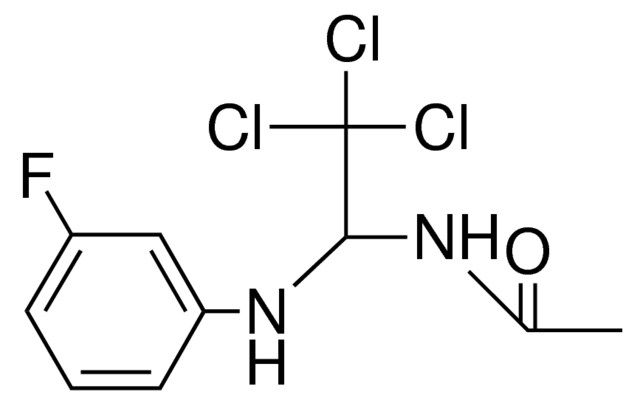 N-(2,2,2-TRICHLORO-1-(3-FLUORO-PHENYLAMINO)-ETHYL)-ACETAMIDE