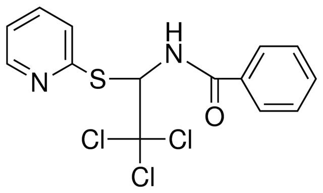 N-(2,2,2-TRICHLORO-1-(PYRIDIN-2-YLSULFANYL)-ETHYL)-BENZAMIDE