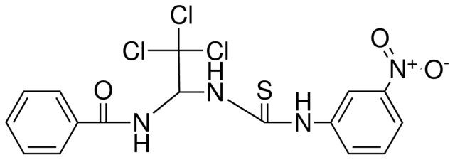 N-(2,2,2-TRICHLORO-1-(3-(3-NITRO-PHENYL)-THIOUREIDO)-ETHYL)-BENZAMIDE