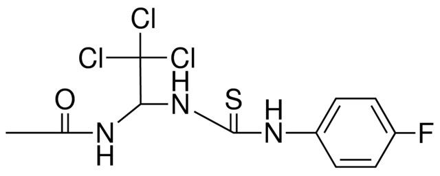 N-(2,2,2-TRICHLORO-1-(3-(4-FLUORO-PHENYL)-THIOUREIDO)-ETHYL)-ACETAMIDE