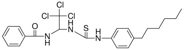 N-(2,2,2-TRICHLORO-1-(3-(4-HEXYL-PHENYL)-THIOUREIDO)-ETHYL)-BENZAMIDE