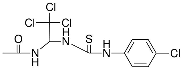 N-(2,2,2-TRICHLORO-1-(3-(4-CHLORO-PHENYL)-THIOUREIDO)-ETHYL)-ACETAMIDE