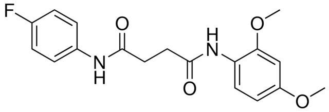 N-(2,4-DIMETHOXY-PHENYL)-N'-(4-FLUORO-PHENYL)-SUCCINAMIDE