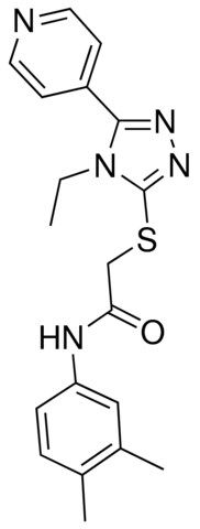 N-(3,4-DIMETHYLPHENYL)-2-{[4-ETHYL-5-(4-PYRIDINYL)-4H-1,2,4-TRIAZOL-3-YL]SULFANYL}ACETAMIDE