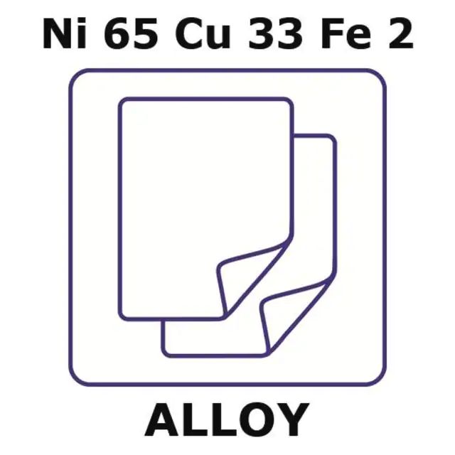 Monel<sup>?</sup> alloy 400, Ni65Cu33Fe2