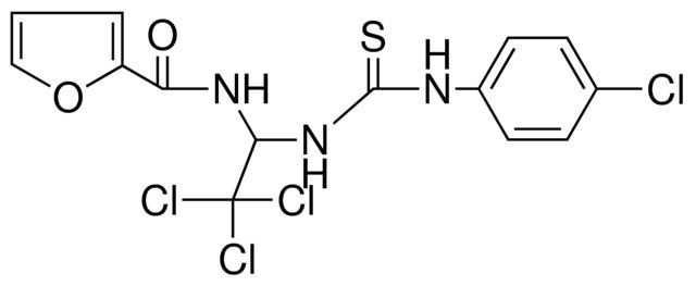 FURAN-2-CARBOXYLIC ACID (2,2,2-TRICHLORO-1-(3-(4-CL-PH)-THIOUREIDO)-ETHYL)-AMIDE