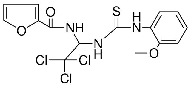 FURAN-2-CARBOXYLIC ACID (2,2,2-TRICHLORO-1-(3-(2-MEO-PH)-THIOUREIDO)-ET)-AMIDE