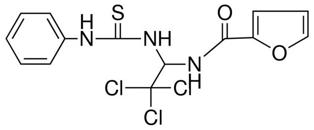 FURAN-2-CARBOXYLIC ACID (2,2,2-TRICHLORO-1-(3-PHENYL-THIOUREIDO)-ETHYL)-AMIDE