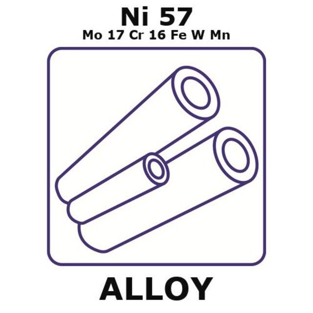 Hastelloy<sup>?</sup> C276-heat resisting alloy, Ni57Mo17Cr16FeWMn