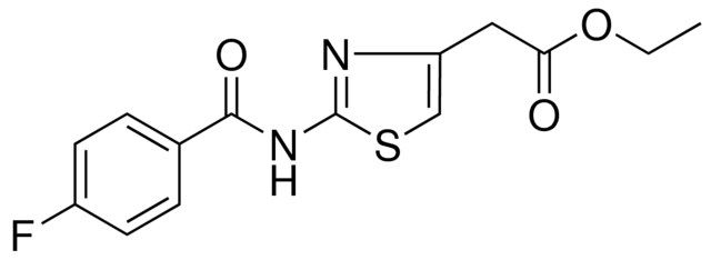 ETHYL (2-((4-FLUOROBENZOYL)AMINO)-1,3-THIAZOL-4-YL)ACETATE